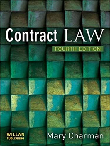 Contract Law 4th Edition by Mary Charman
