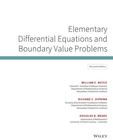 Elementary Differential Equations and Boundary Value Problems 11th Edition