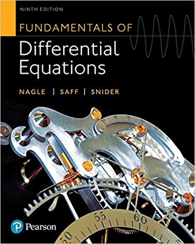 Fundamentals of Differential Equations 9th Edition by R. Kent Nagle