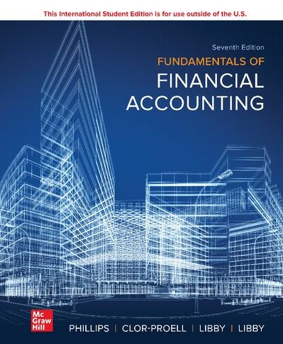 Fundamentals of Financial Accounting 7th International Edition Fred Phillips