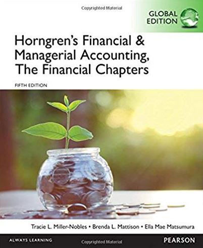 Horngren’s Financial & Managerial Accounting 5th GLOBAL Edition