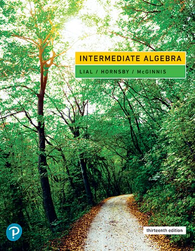 Intermediate Algebra 13th Edition by Margaret Lial