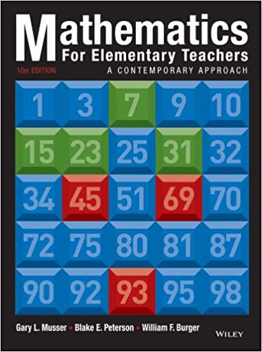 Mathematics for Elementary Teachers 10th Edition