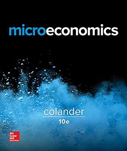 Microeconomics 10th Edition David C. Colander
