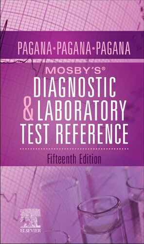 Mosby’s Diagnostic and Laboratory Test Reference 15th Edition by Kathleen Deska Pagana