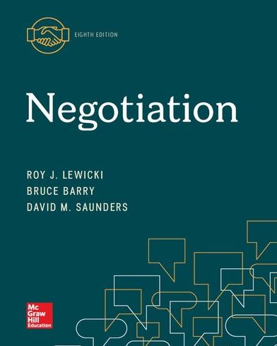 Negotiation 8th Edition Roy Lewicki