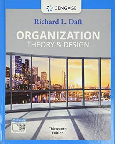 Organization Theory & Design 13th Edition Richard L. Daft