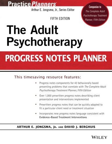 The Adult Psychotherapy Progress Notes Planner 5th Edition